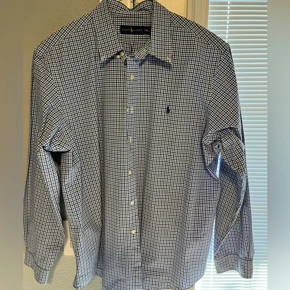 Men’s Ralph Lauren XXL small checkered button down dress shirt. - Picture 7 of 7